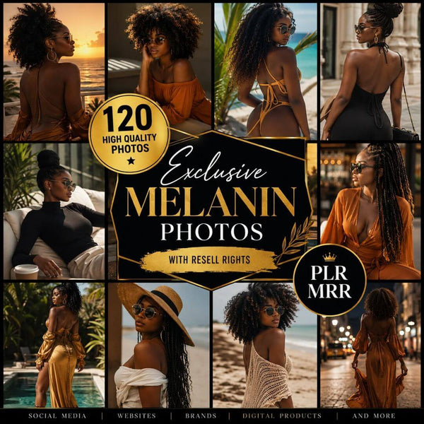 120+ Luxury Melanin Images for Instagram, Marketing & Content Creators