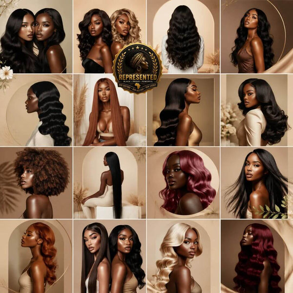 150 Luxury Melanin Hair Stock Photos Bundle