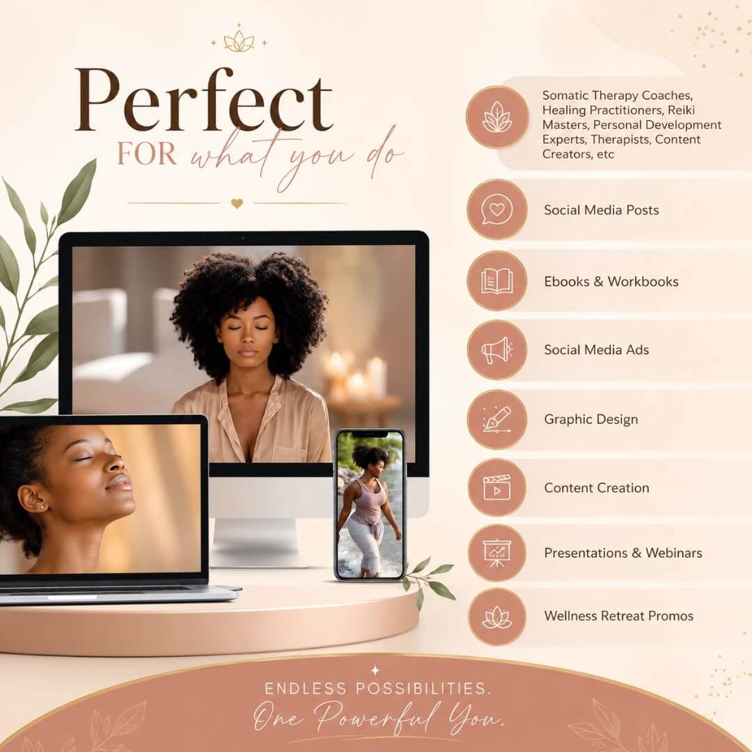 120+ Melanin Mental Health & Wellness Stock Photos Bundle