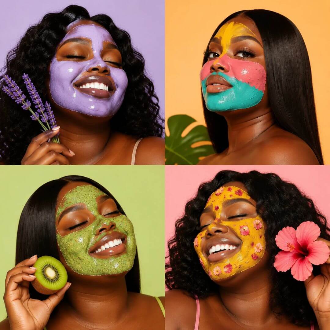 33 Plus Size Melanin Skincare Stock Photos