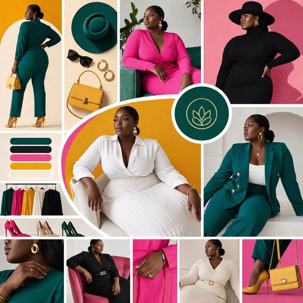 95 Plus Size Melanin Girl Boss Stock Photos Bundle