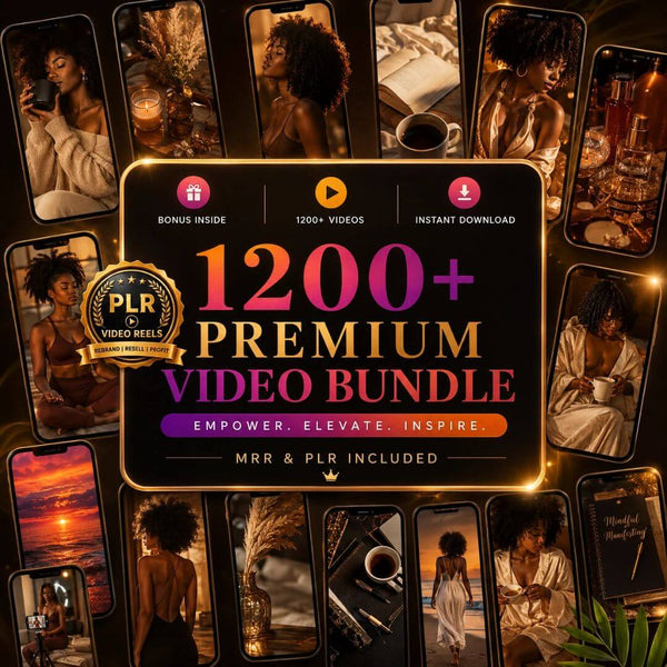 1200+ Melanin Faceless Reels Bundle
