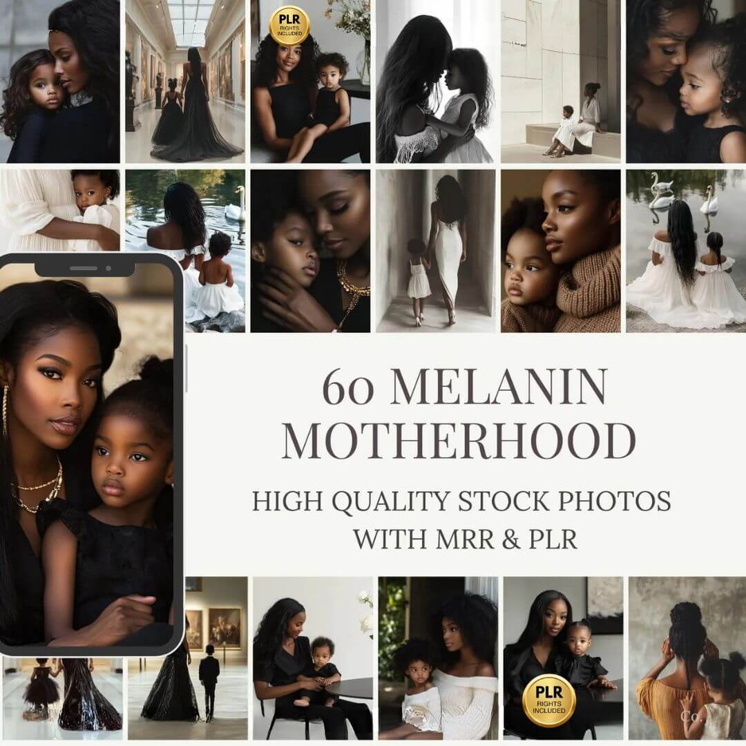 60 Melanin Motherhood Stock Photos