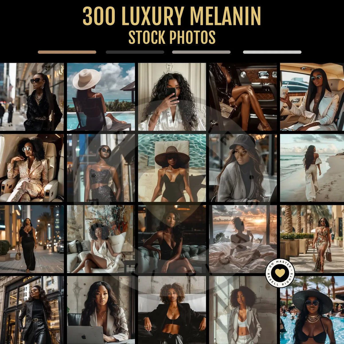1560 Melanin Social Media Bundle + Editable Templates