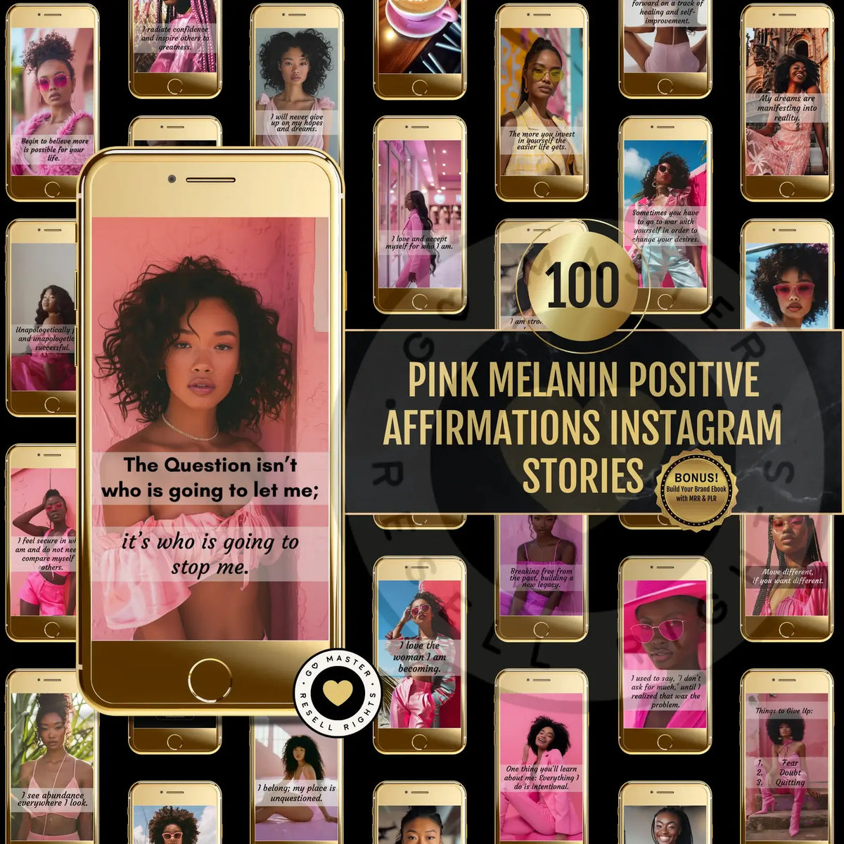 1560 Melanin Social Media Bundle + Editable Templates