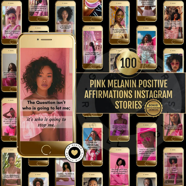 1560 Melanin Social Media Bundle + Editable Templates