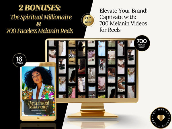 Millionaire Mindset Mastery + 700 Faceless Melanin Videos