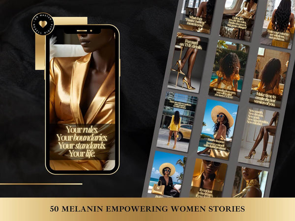 Melanin Women Empowerment Instagram Templates