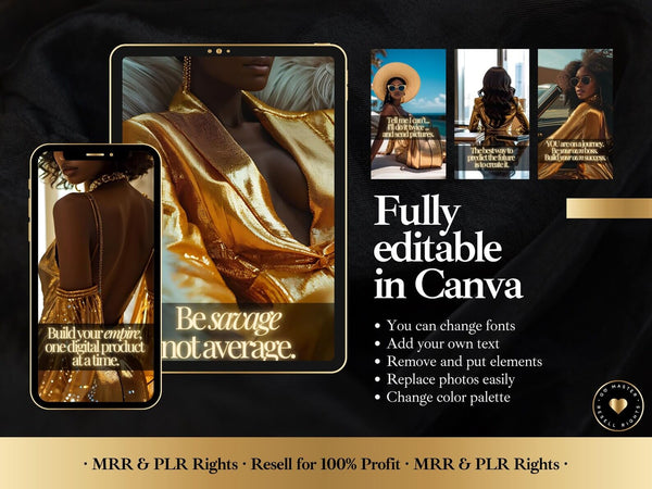 Melanin Women Empowerment Instagram Templates