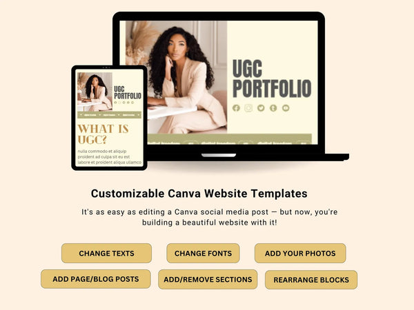 25 Melanin Canva Websites with Resell Rights