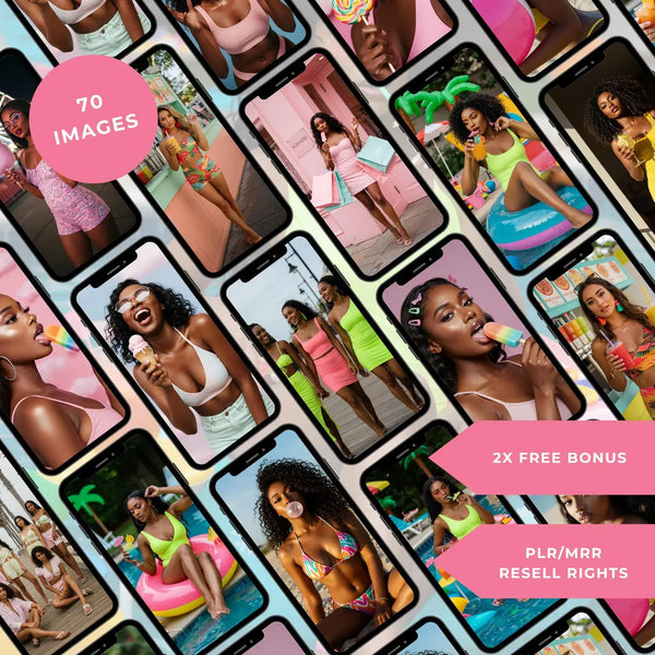 70 Melanin Summer Lifestyle Stock Photos | Poolside, Vacation & Social Media Content