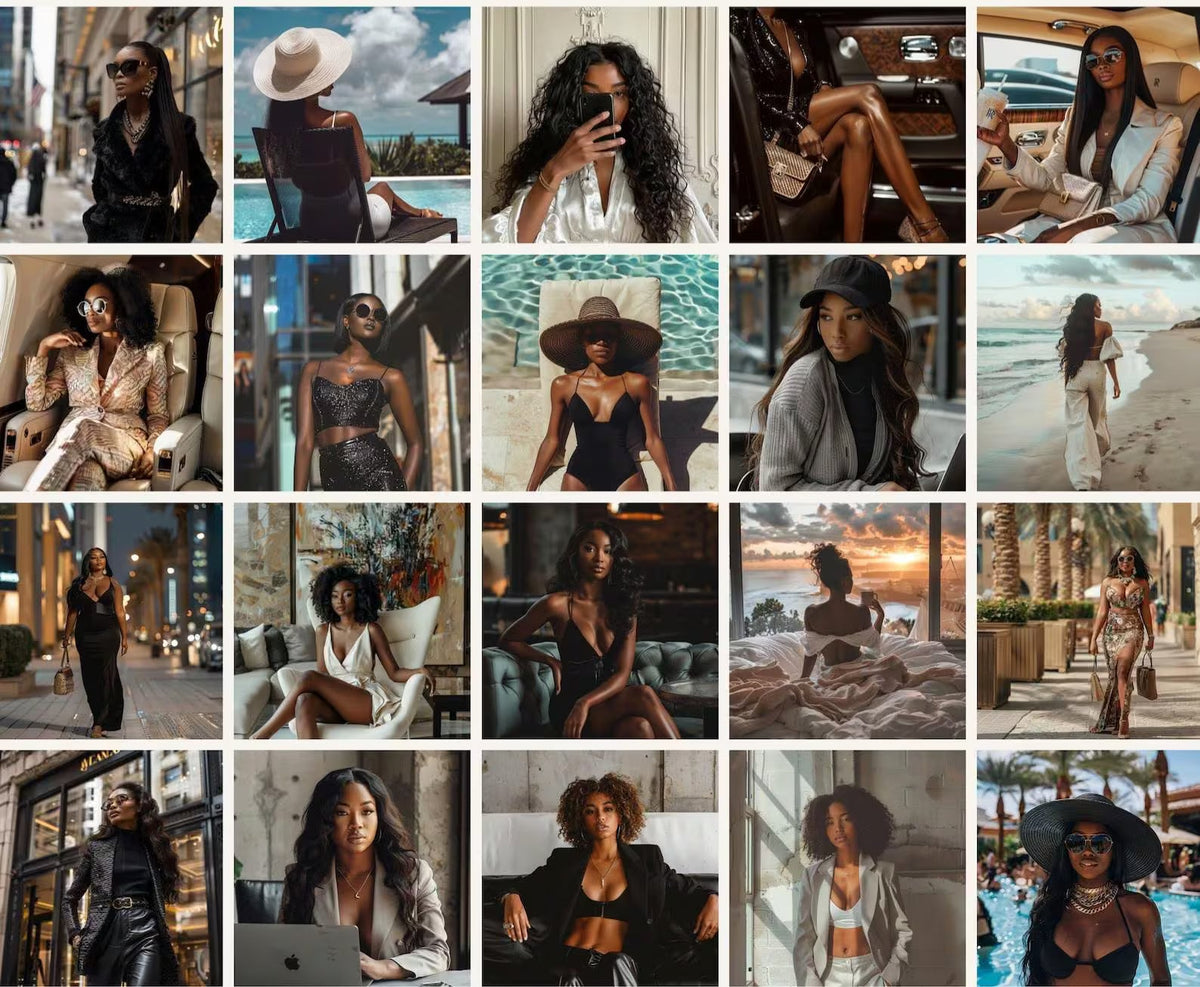 300 Melanin Luxury Aesthetic Photos
