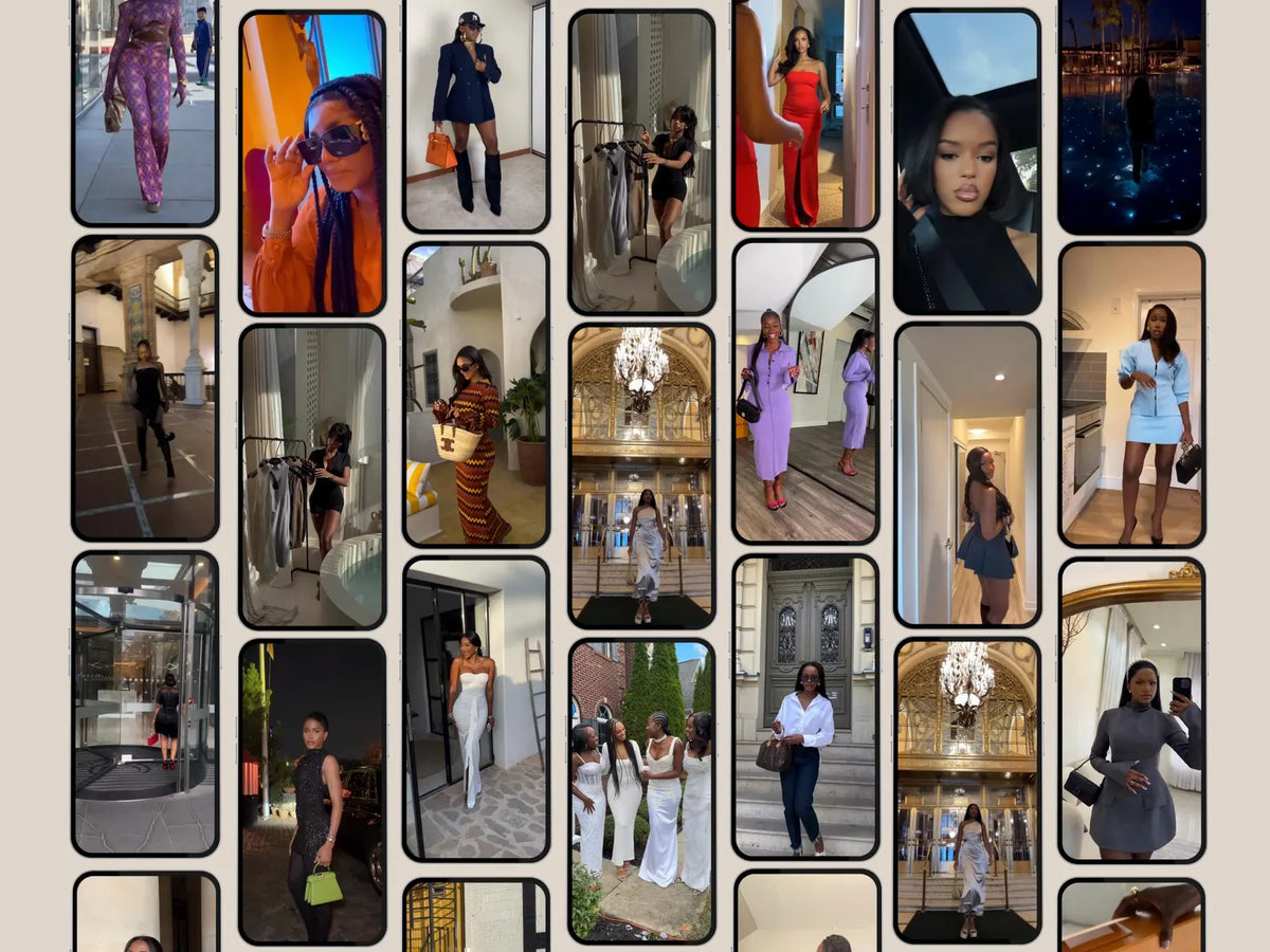 3,000+ Melanin Luxury Content Bank | Faceless Reels for Social Media