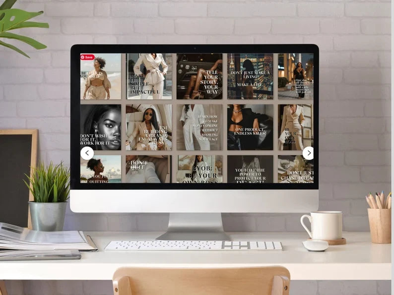 Melanin Instagram Post Templates for Faceless Digital Marketing