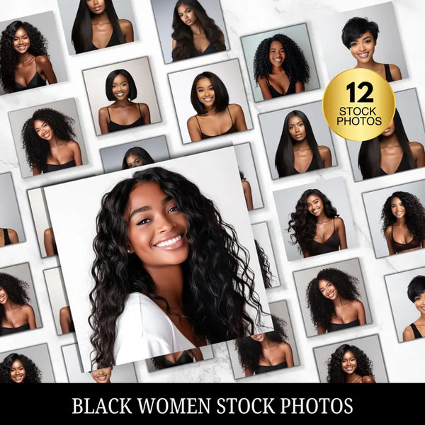 Black Women Stock Photos Bundle