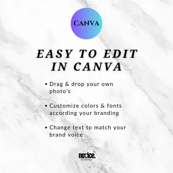 Melanin Instagram Post Templates for Faceless Digital Marketing