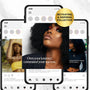 Boss Babe Motivational Canva Templates | Melanin Instagram Post Bundle | Editable